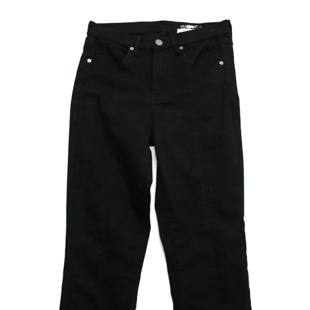 Blank NYC Womens Fashion High Waist Slit Skinny Jeans Black Size 27 11523609